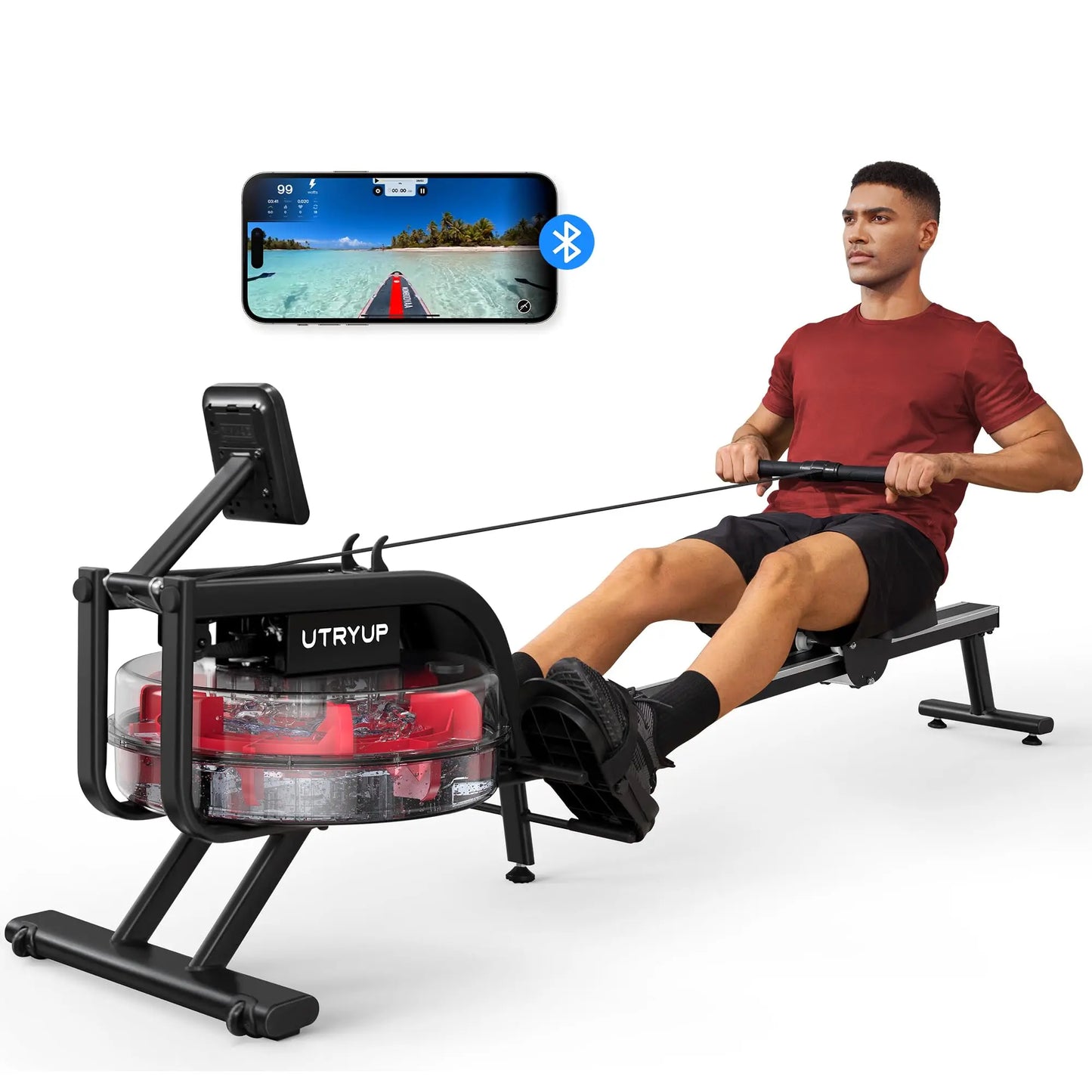 Utryup Magnetic Rowing Machine R05 Water Rower R10 16 Levels Quiet Resistance Foldable Compact Home Gym Fitness Equipment