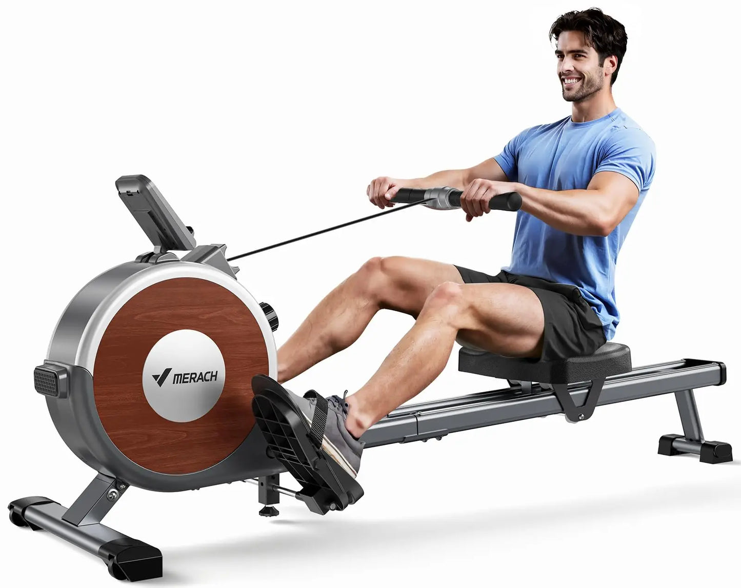 MERACH Rowing Machine Magnetic Rower for Home 350lb R02