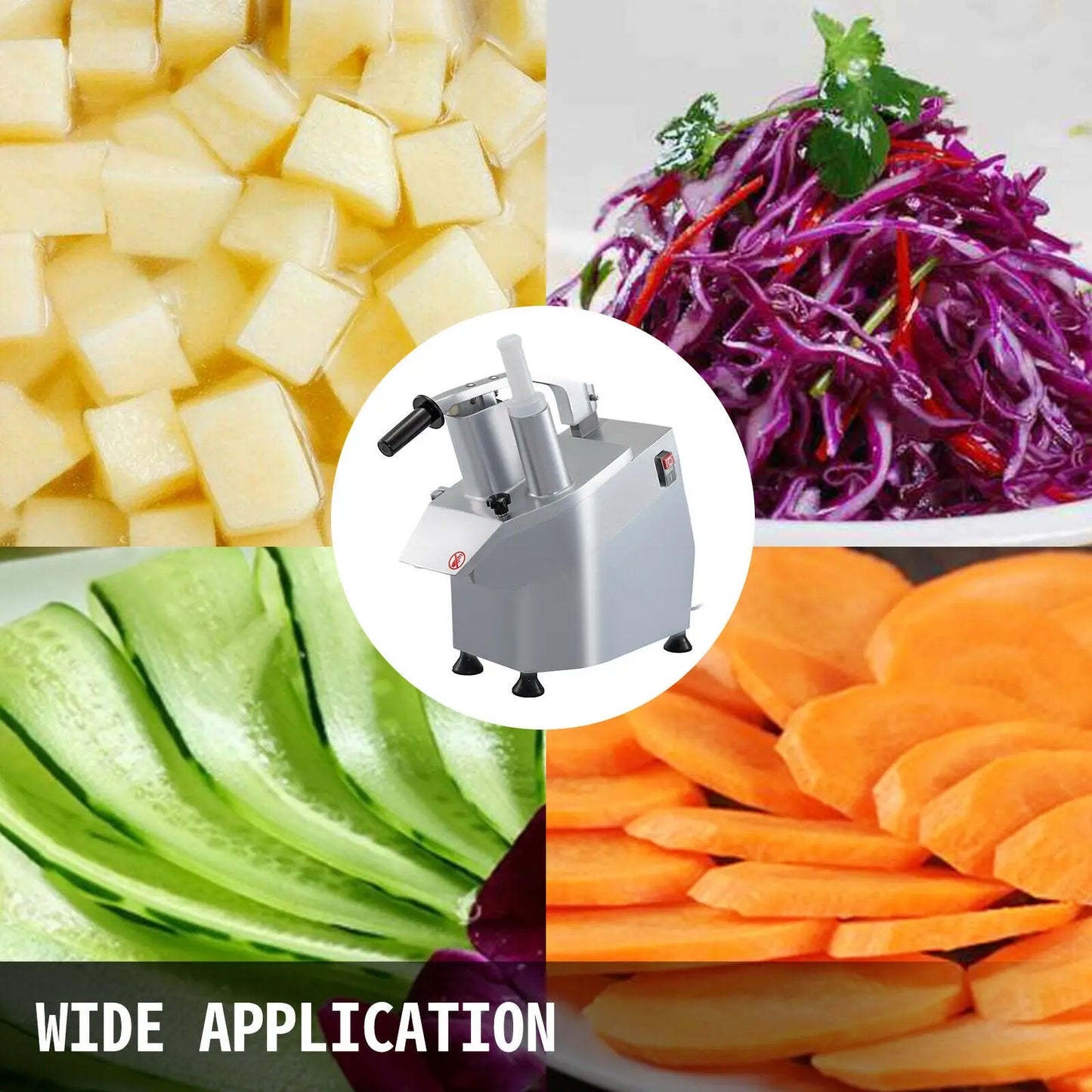 VEVOR Electric Vegetable Cutter Slicer Chopper Grinder Machine