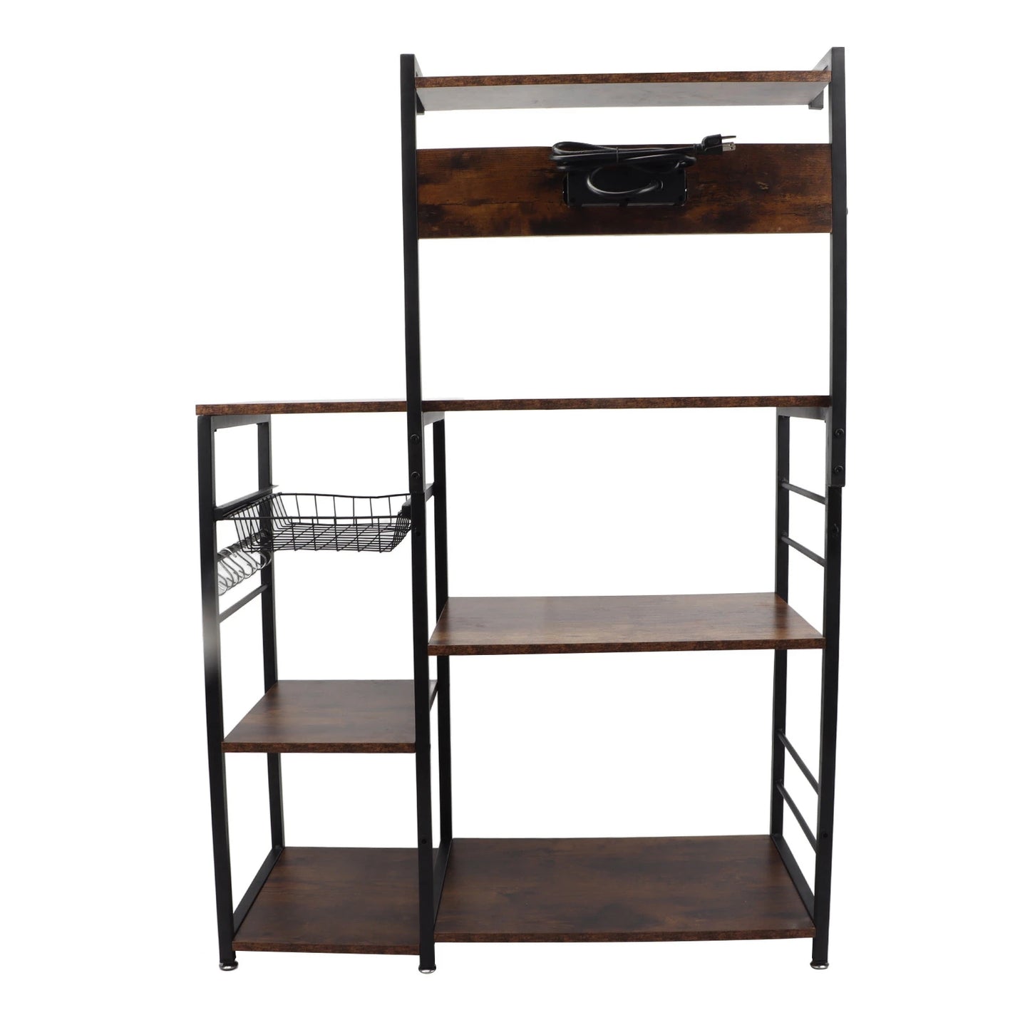 Kitchen Utility Storage Shelf Microwave Oven Stand Coffee Bar Station Rust Resistant Multi Tier for Spices