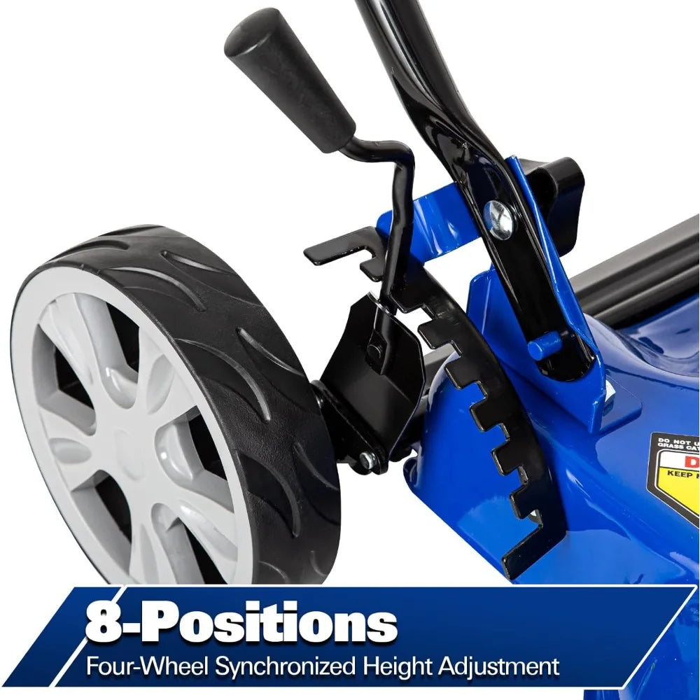 Gas Lawn Mower 20 inch, 144cc 4-Cycle OHV Engine Lawnmower, 8 Adjustable Cutting Heights