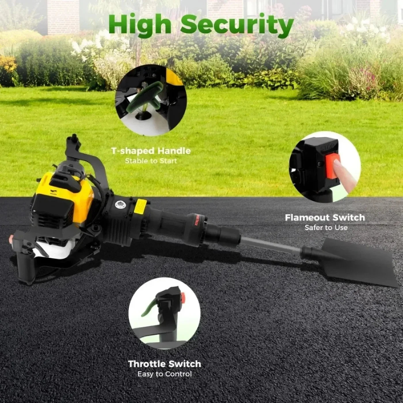 52cc 2 Stroke Portable Excavator Garden Tree Digge