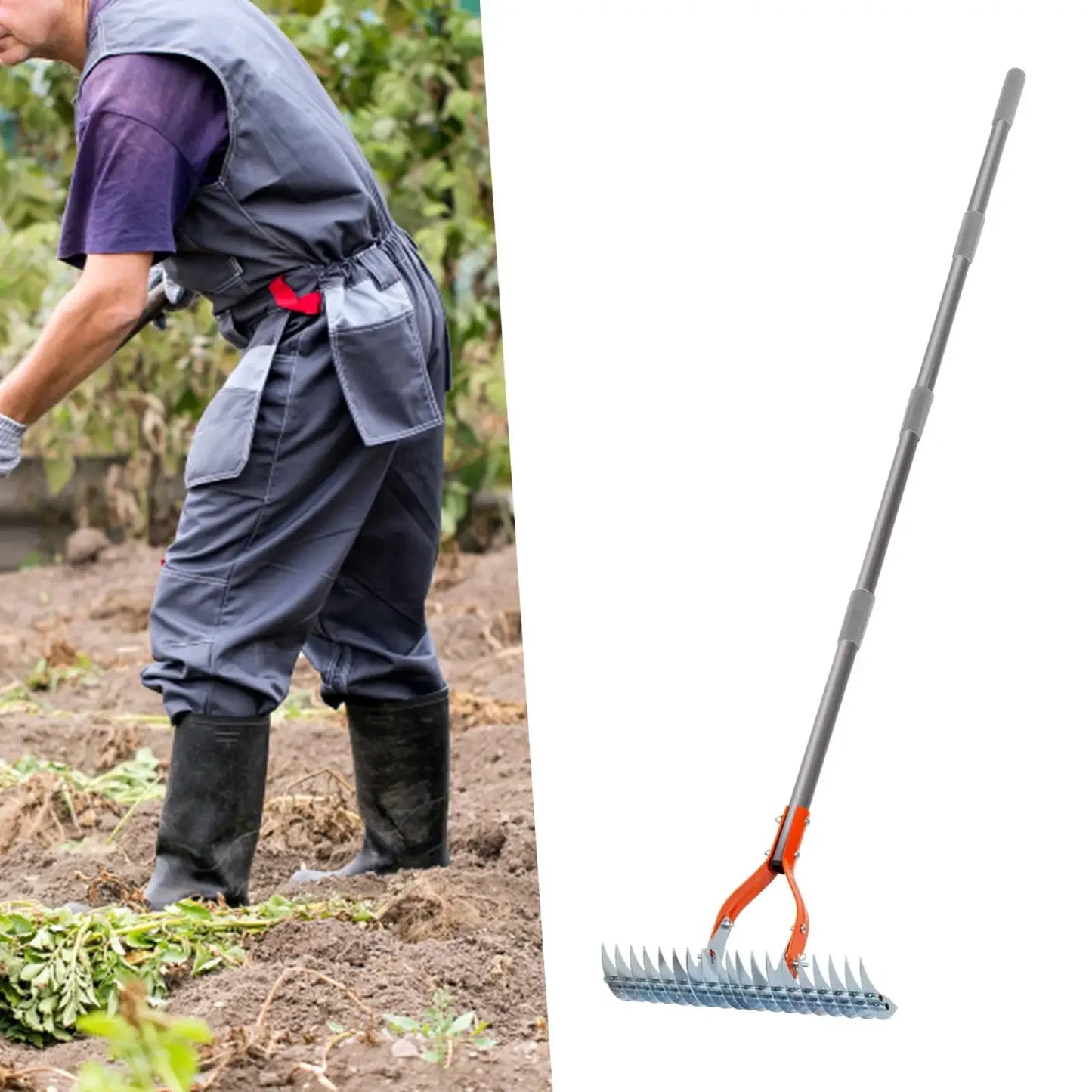 Lawn Thatching Rake Dethatcher Rake Robust Dethatcher Rake