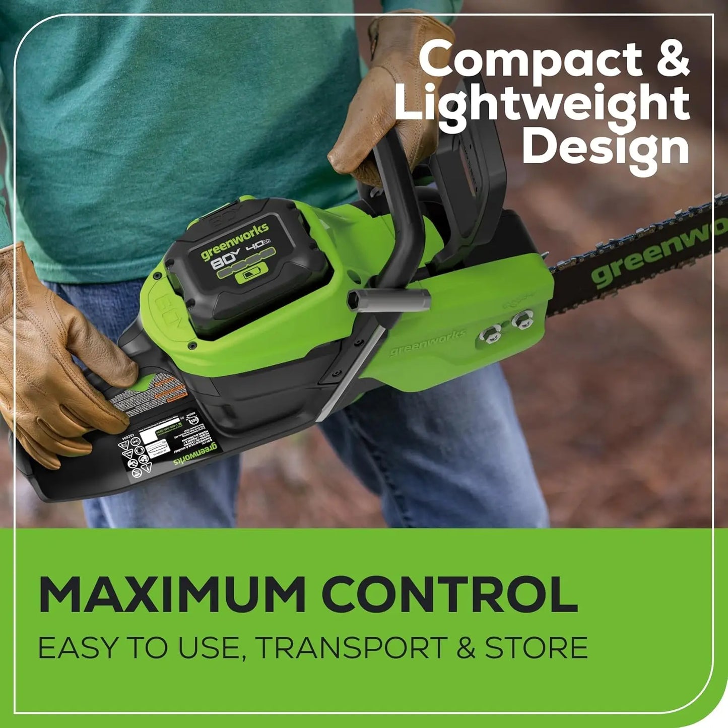 0V 18" Brushless Cordless Chainsaw