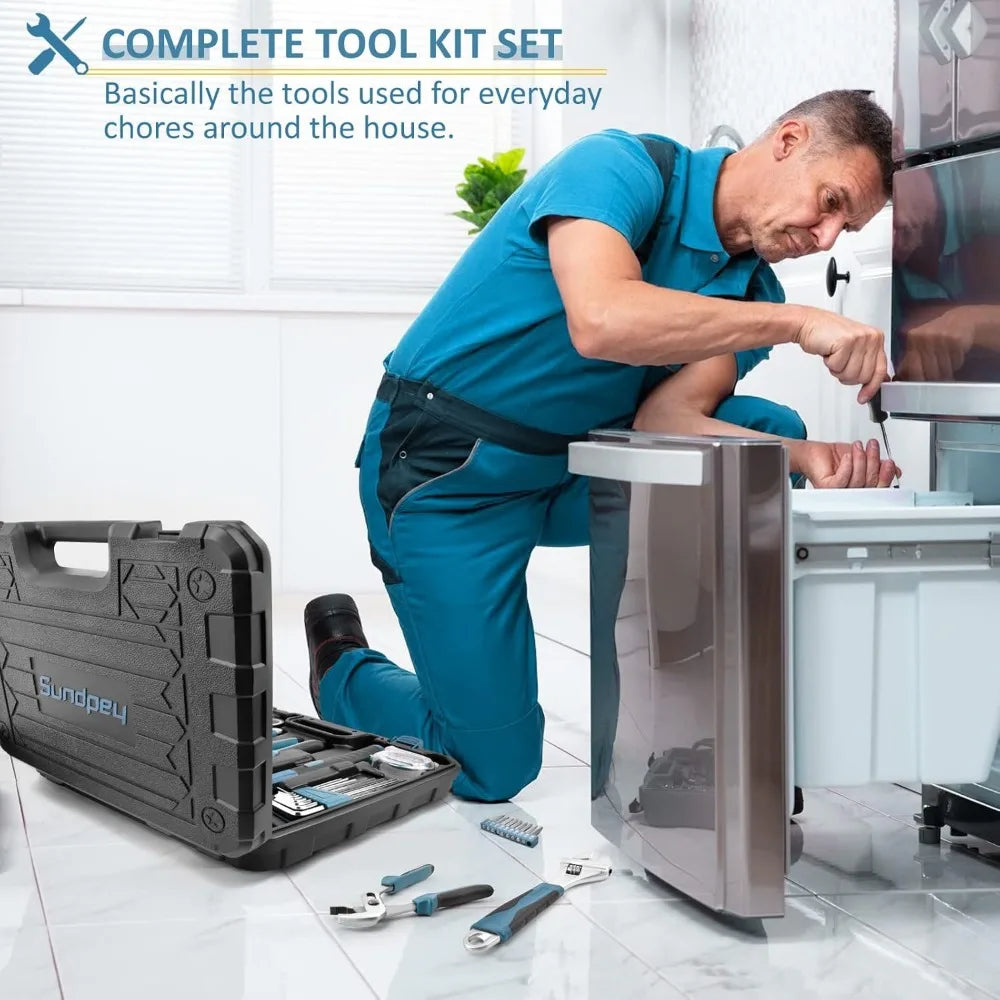 Home Tool Kit 148-Pcs-Household Basic portable Hand Repair Tool Set