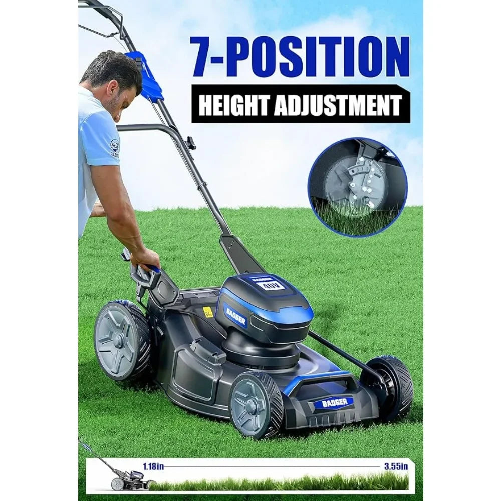 40V Brushless 21 Inch Cordless Self-propelled Lawn Mower