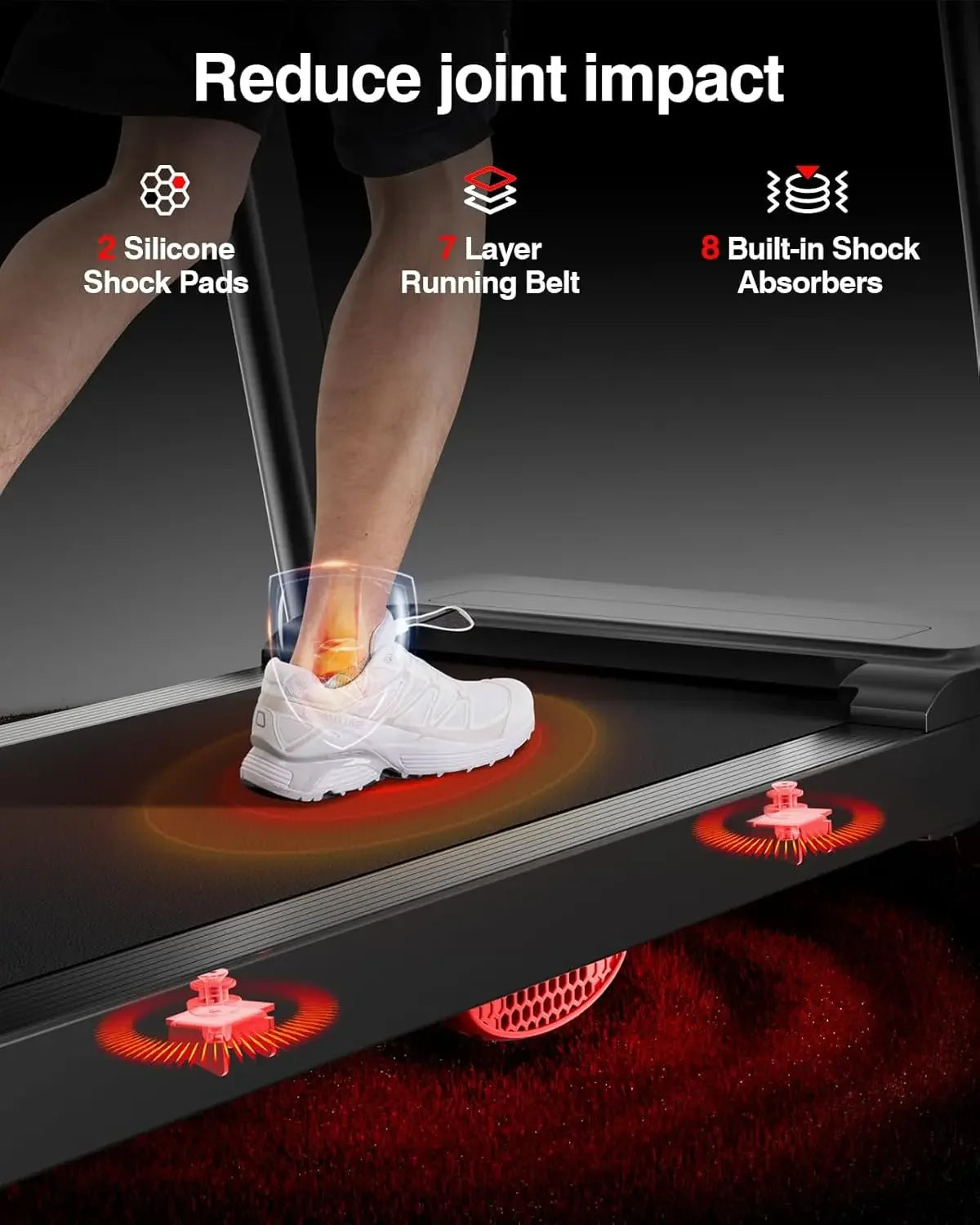 Treadmills for Home, 3.0HP Quiet Folding Treadmill
