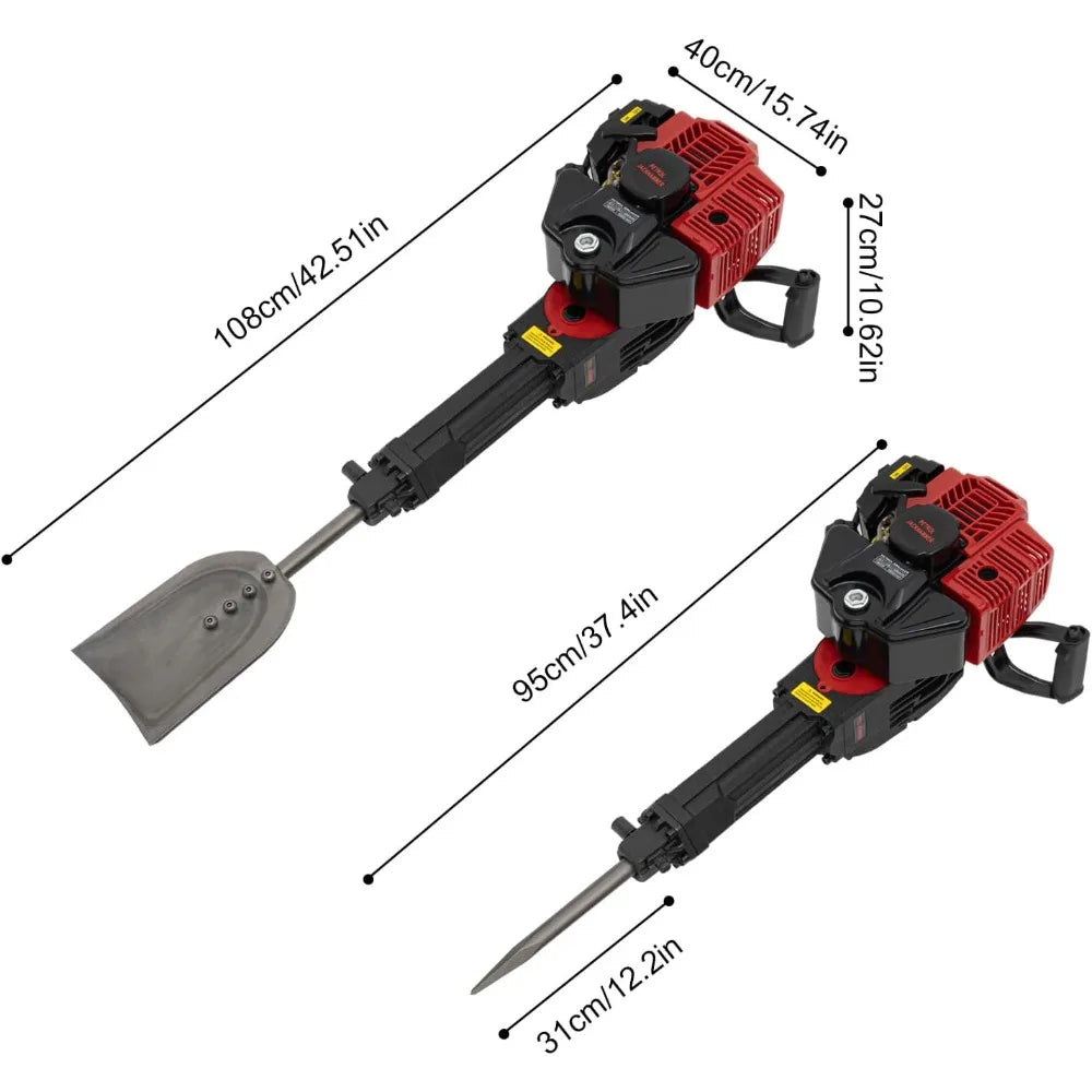 52CC Handheld Trench Digger 1900W 2 Stroke Power Tree Digger