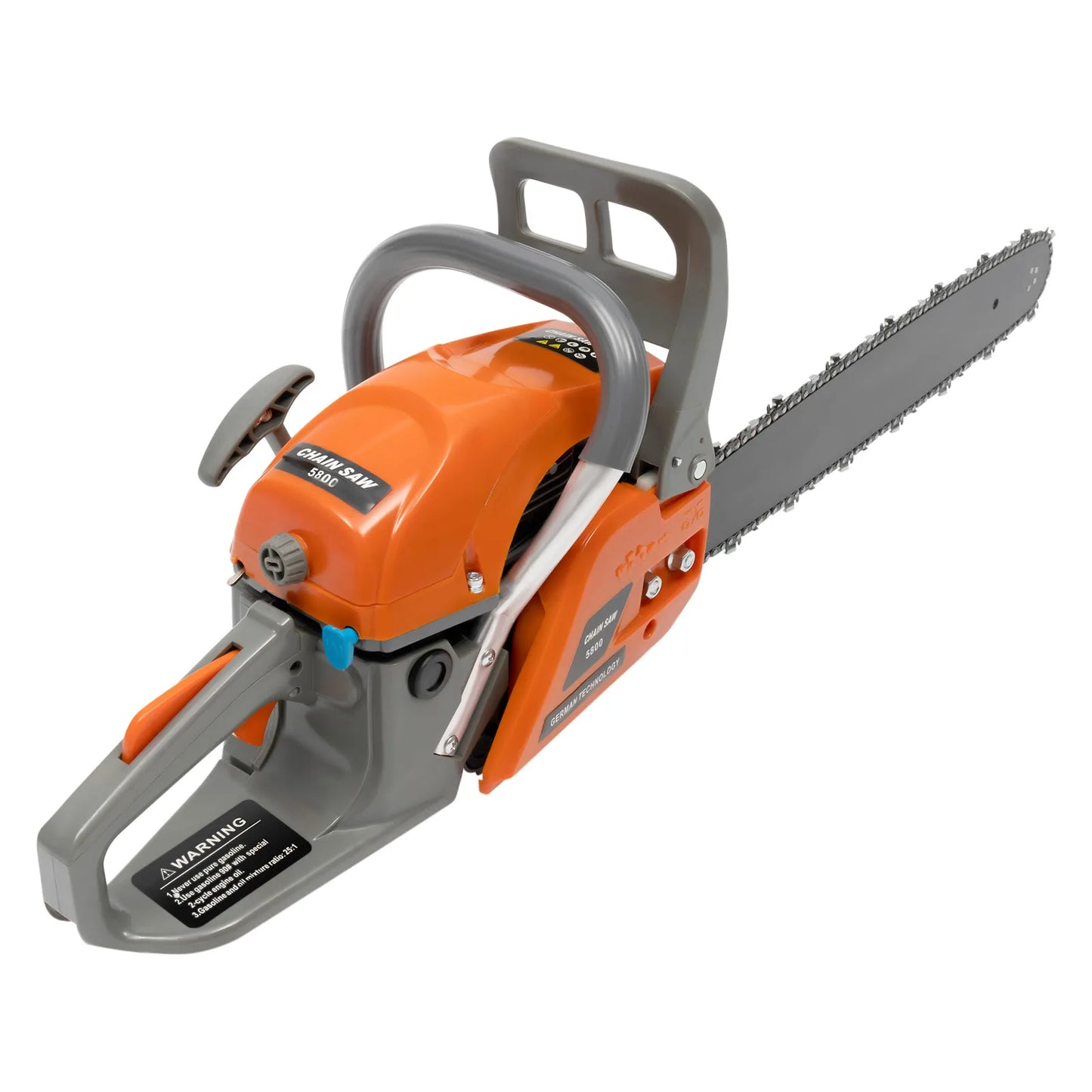 20 Inch 58CC Gas Chainsaw Gasoline Powered Chain Saw 2 Cycle Engine Single Cylinder