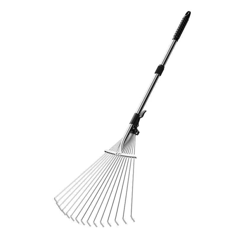 Garden Retractable Rake Stainless Steel
