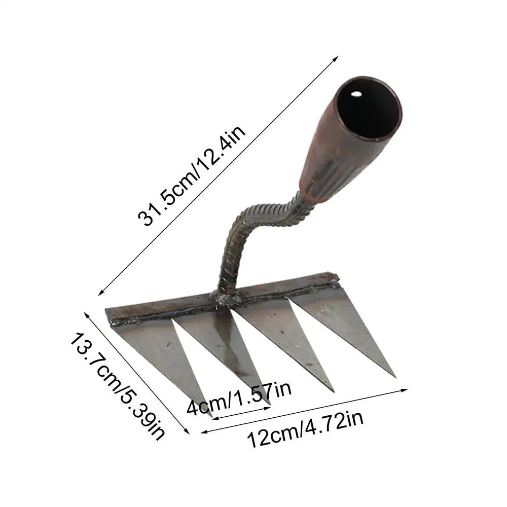 4/5/6/7 Teeth Carbon Steel Garden Hand Rake Farm Tool