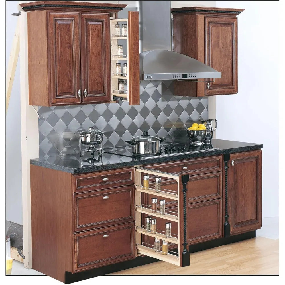 Pullout Shelf Organizer for Base Cabinets, Maple, 3 x 23 x 30