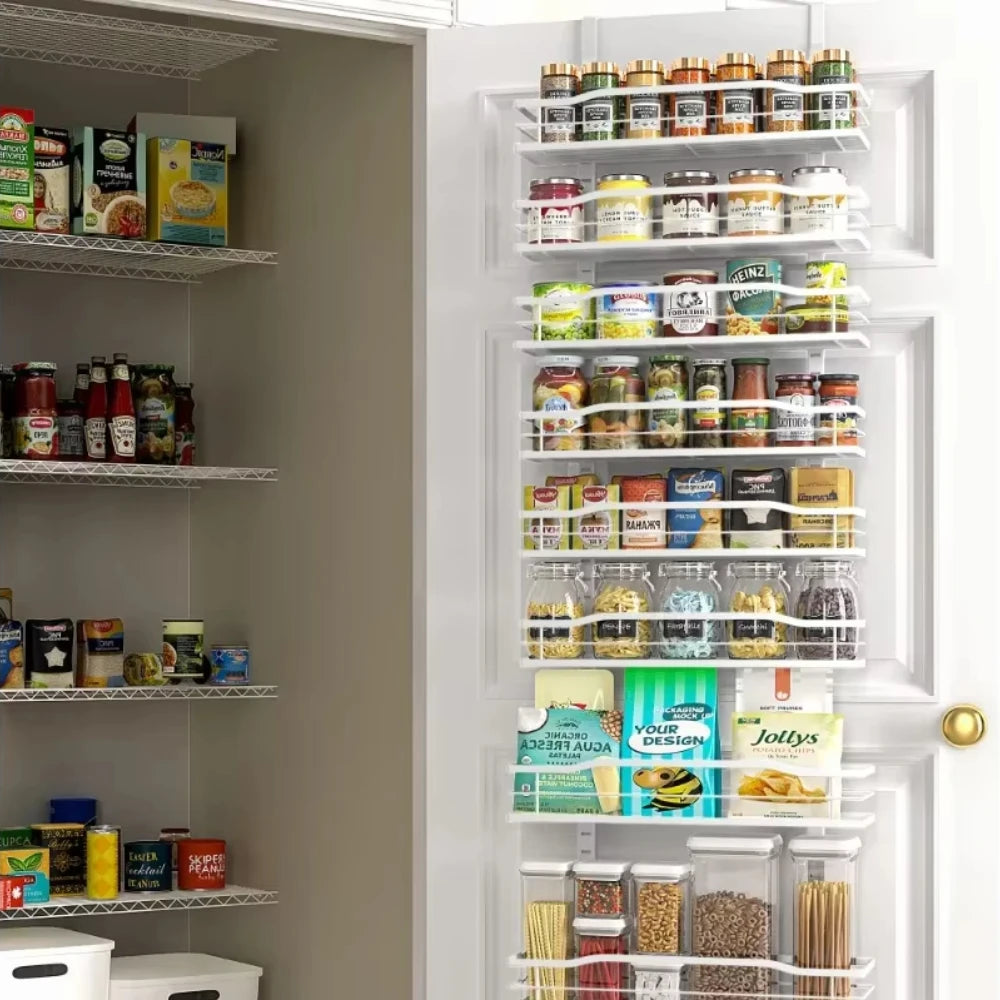 9-Tier Over The Door Pantry Organization And Storage Rack