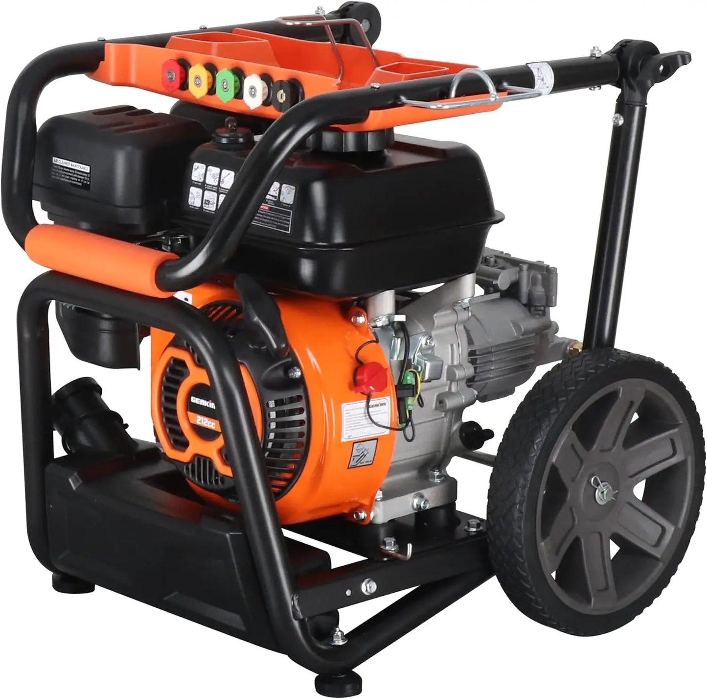 GPW3200 Gas Powered Foldable Pressure Washer 3200 PSI and 2.5 GPM, Soap Tank and Five Nozzle Set Compact & Foldable