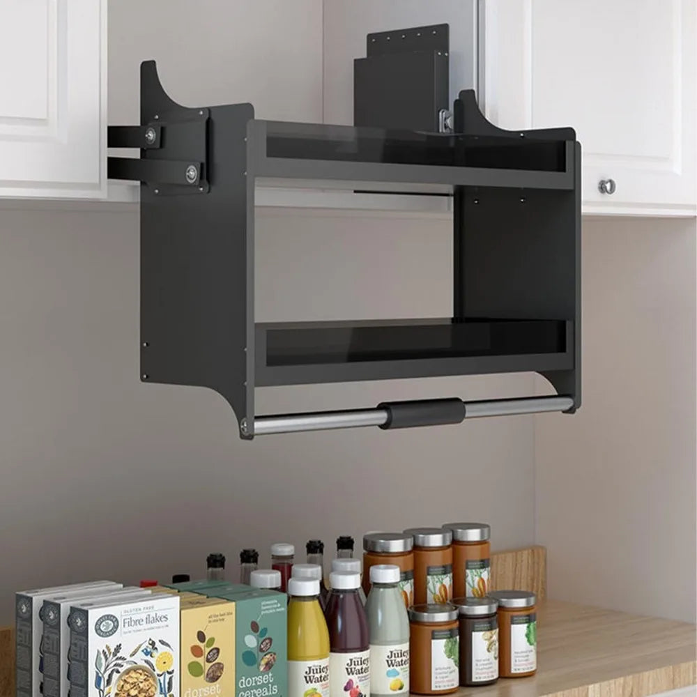 Wall Kitchen Cabinet Pull Down Shelf Organizer Heavy-Duty