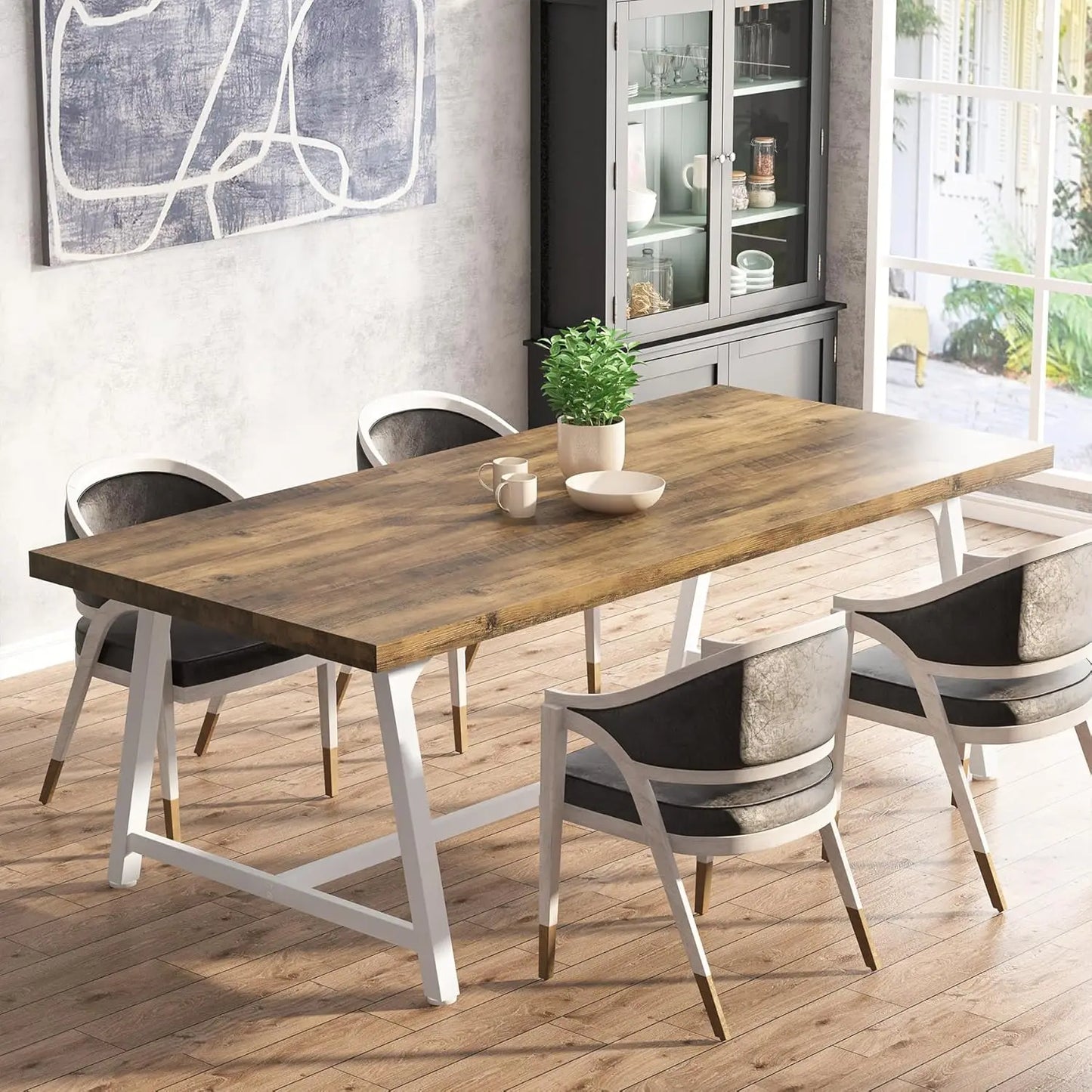 Tribesigns Dining Table for 8 People, 70.87-inch