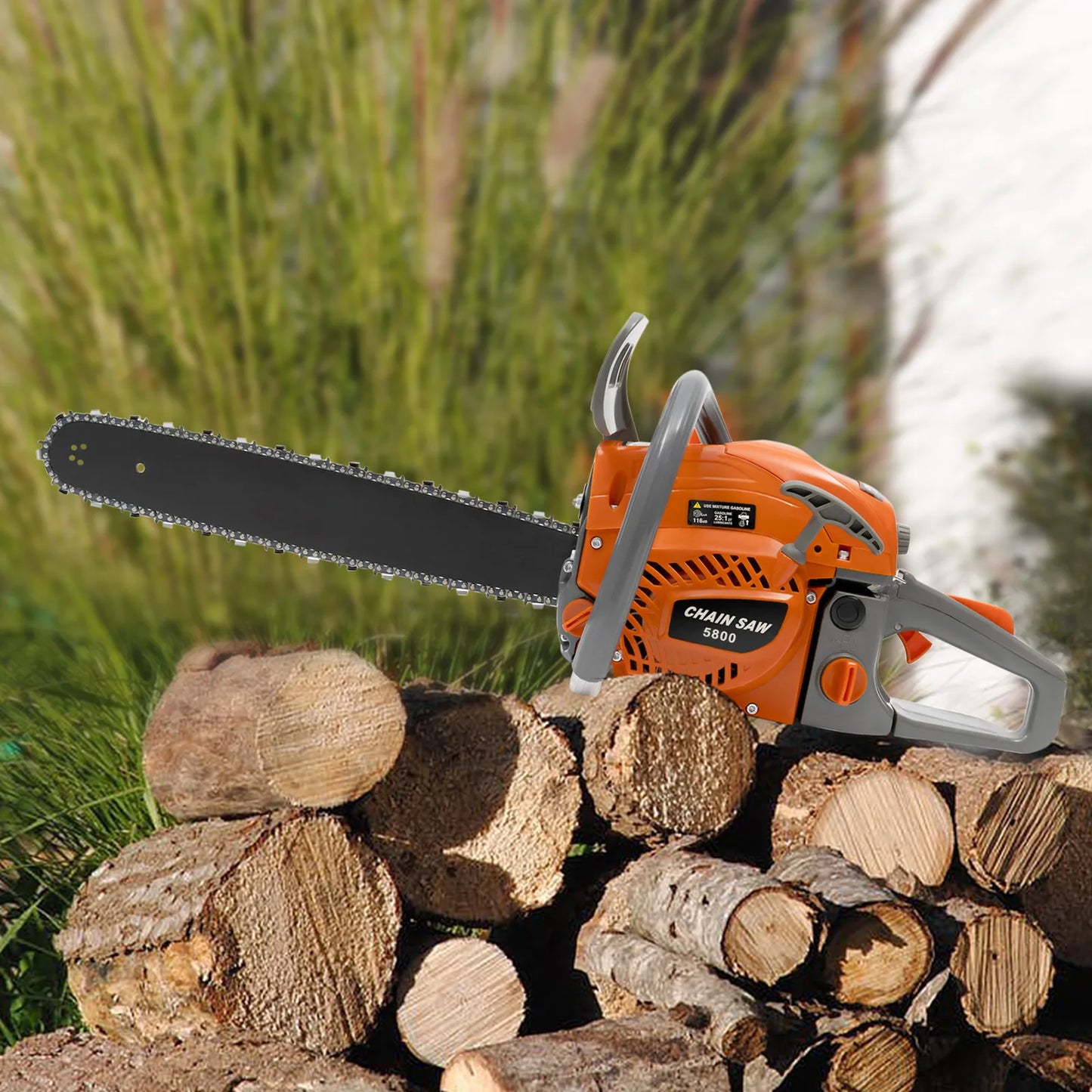 20 Inch Chainsaw 58CC Power Chain Saws Gas Powered 2 Stroke Handed Petrol Gasoline Chain Saw