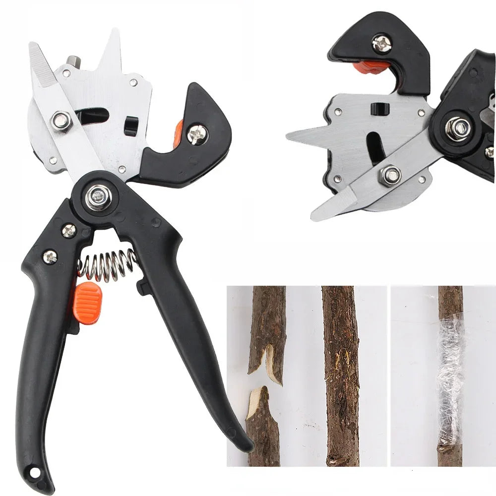 Professional Grafting Tools Set for Tree and Seedling, Garden Grafting Scissors Knife Machine