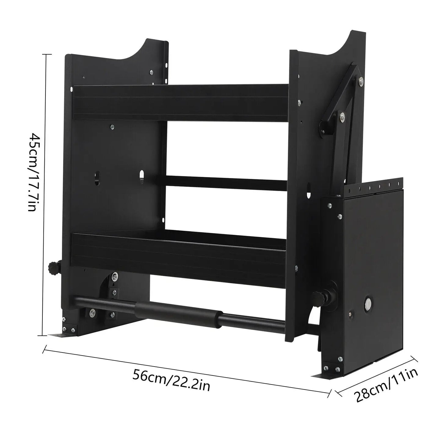2-Tier Pull-Out Shelf Cabinet Drop Down Kitchen Shelf