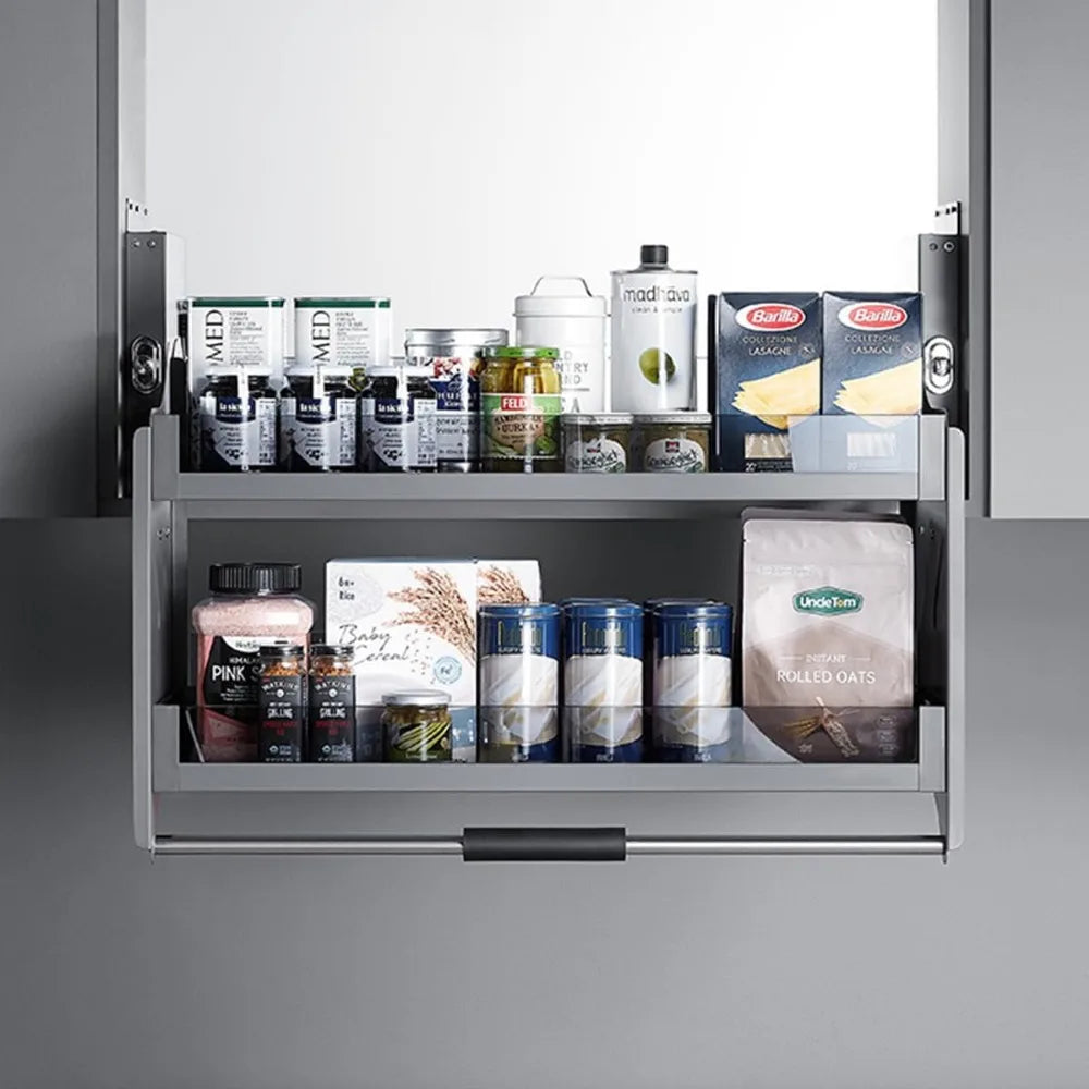 Wall Kitchen Cabinet Pull Down Shelf Organizer Heavy-Duty