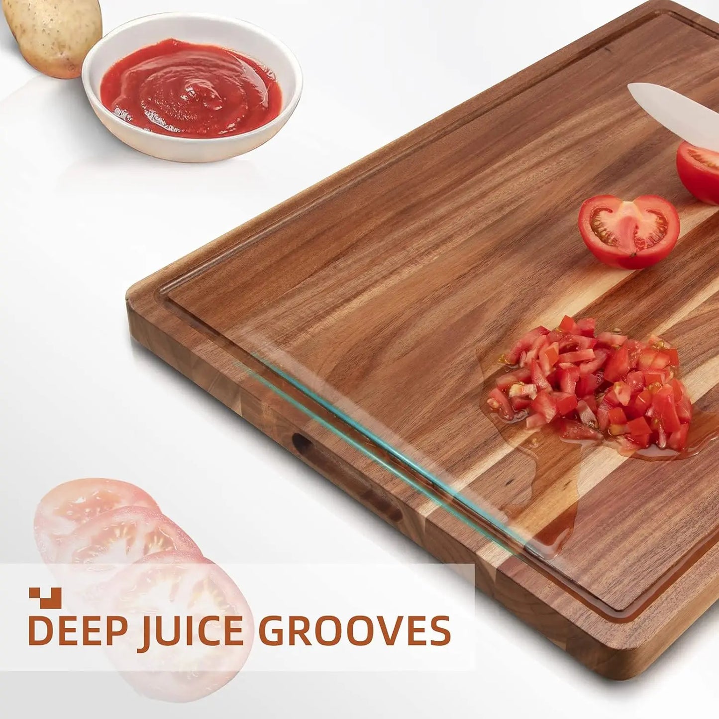 Wooden Cutting Boards for Kitchen 24" x 18"