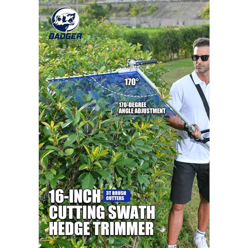 40V Cordless Weed Wacker, String Trimmer/Edger, Pole Saw, Hedge Trimmer and Brush Cutter Blade