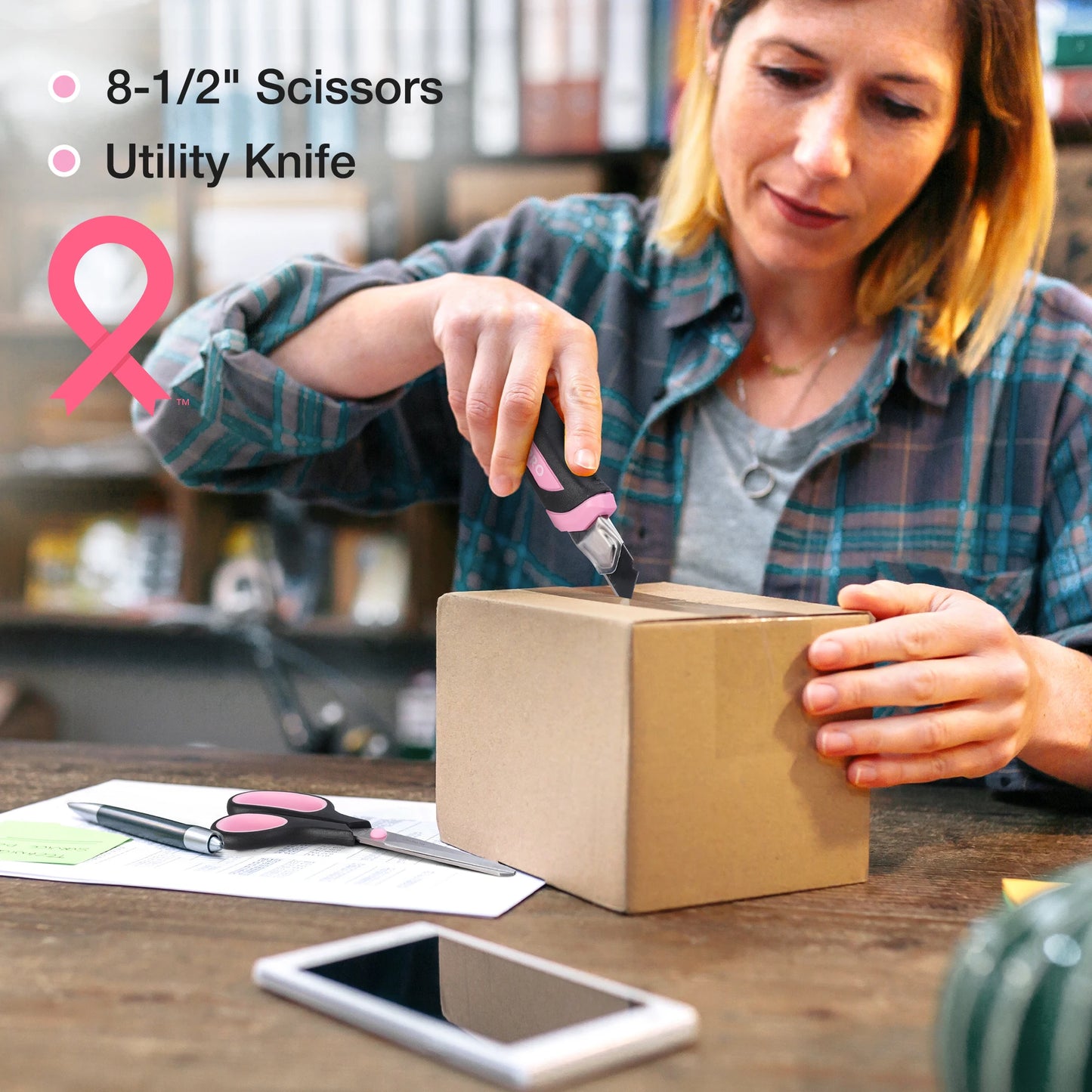 WORKPRO Pink Tool Kit, 263-Piece Home Repairing Tool Set