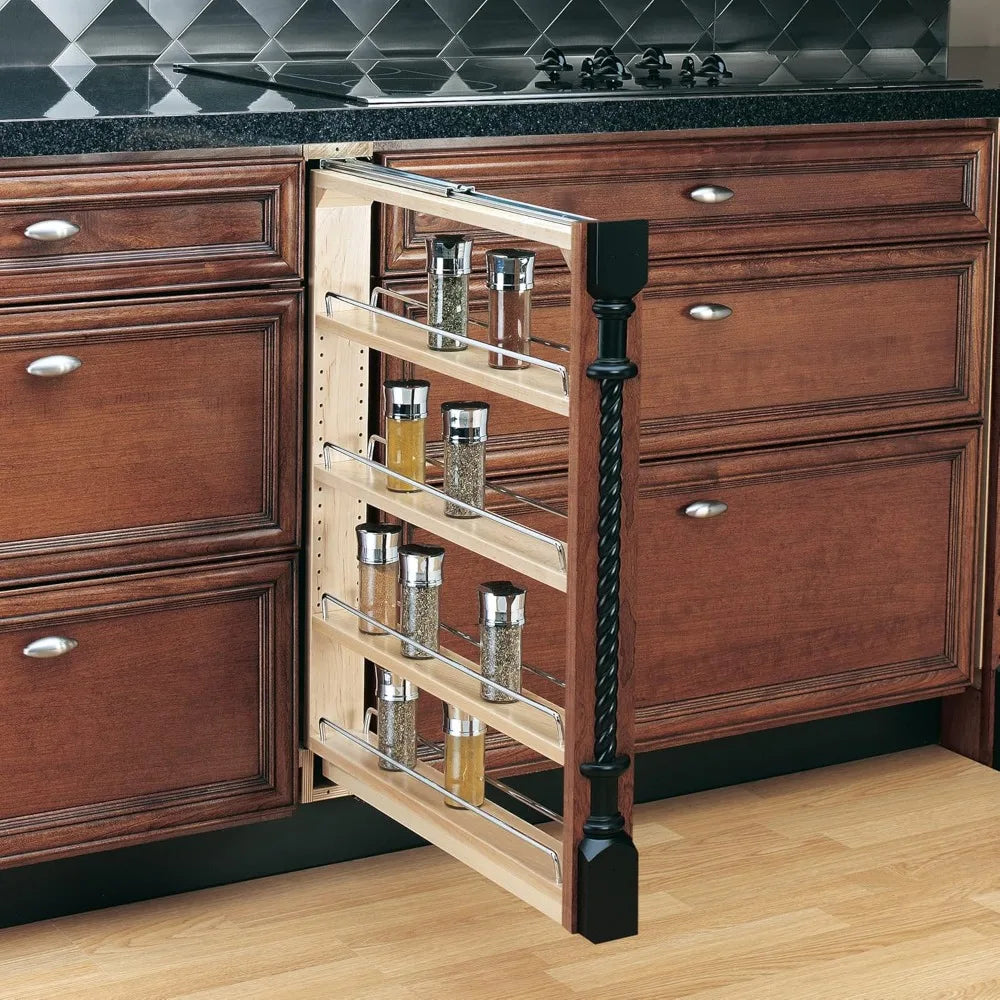 Pullout Shelf Organizer for Base Cabinets, Maple, 3 x 23 x 30
