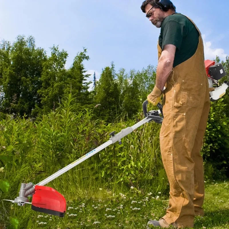 5-in-1 Multi Yard Care Tools,Weed Wacker Gas Powered,52cc String Trimmer/Edger,Gas Hedge Trimmer,Pole Saw