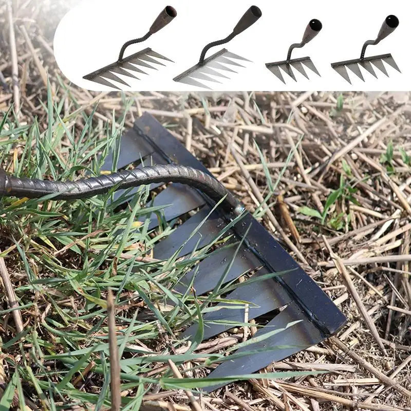4/5/6/7 Teeth Carbon Steel Garden Hand Rake Farm Tool