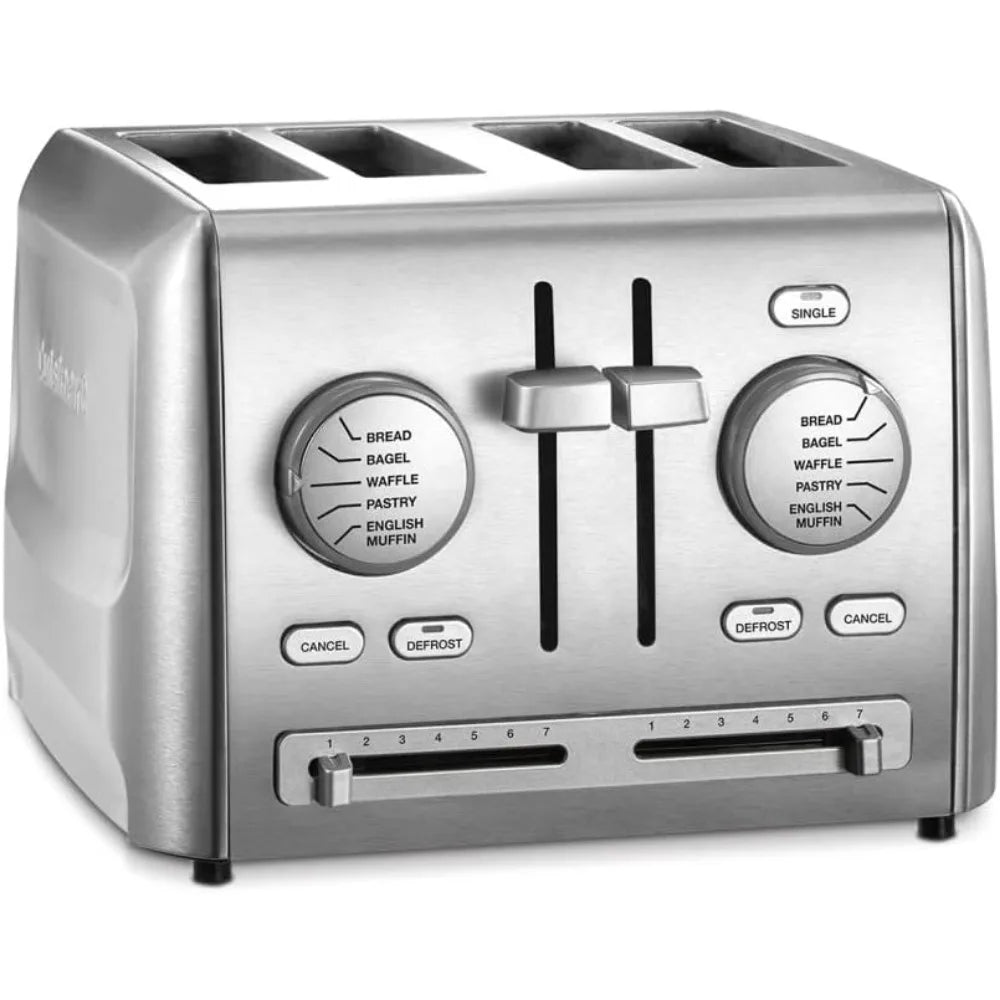 4-Slice Custom Select Toaster Stainless Steel Kitchen Appliance