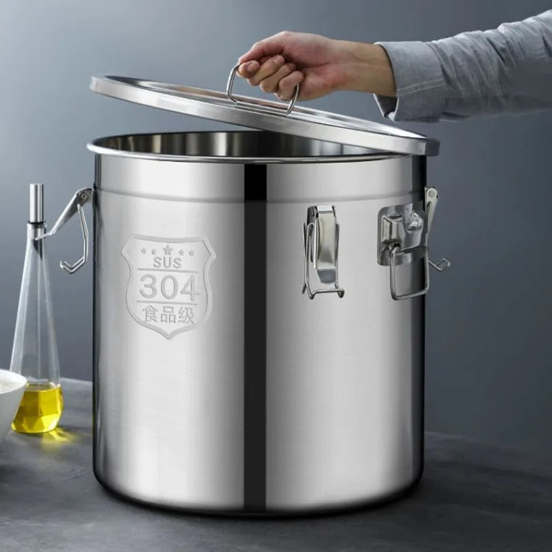 33L Food Storage Containers Airtight Canister Stainless Steel