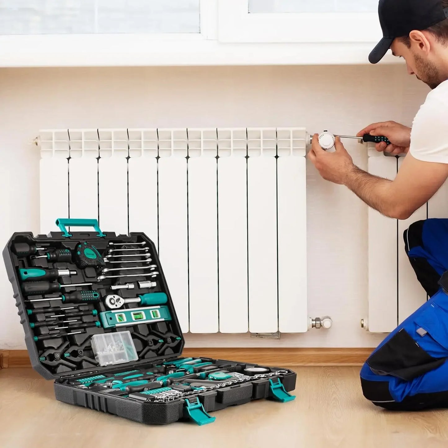 Home Repair Tool Kit - 198 Piece General Home/Auto Repair Tool Set