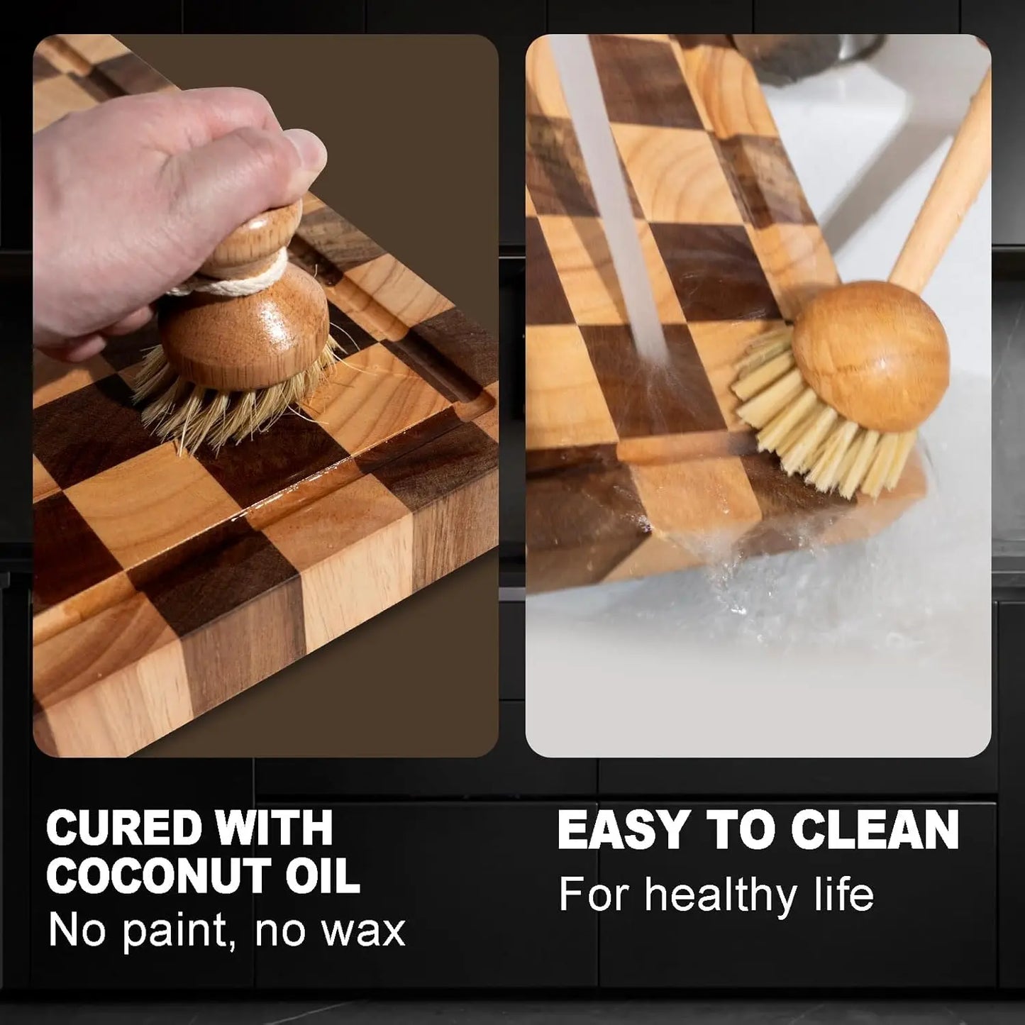 Wood Cutting Board 20 15 1.5 Inch
