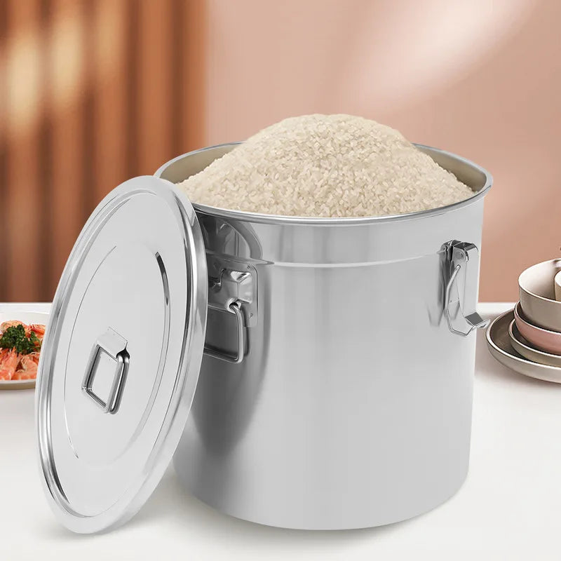 33L Food Storage Containers Airtight Canister Stainless Steel