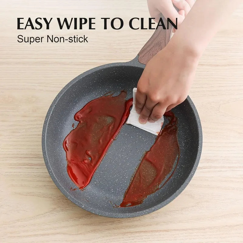 Nonstick Cookware Set 13-Piece with Swiss Granite Coating