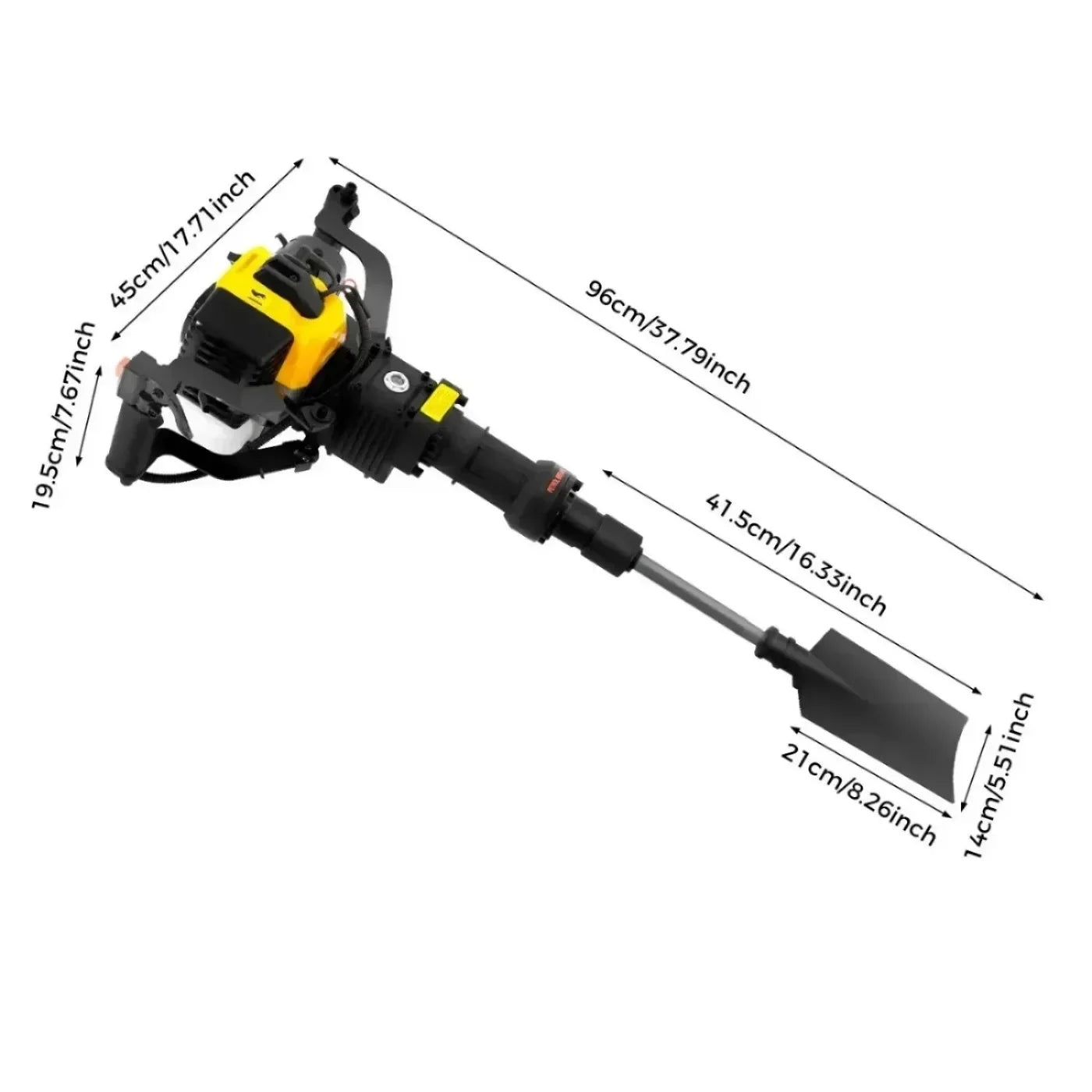 52cc 2 Stroke Portable Excavator Garden Tree Digge