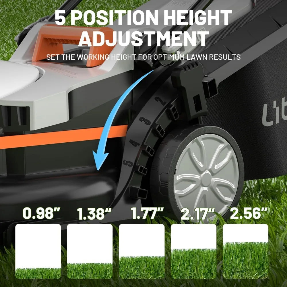 Cordless Lawn Mower 13 Inch, U20 Handy+ 20V Electric Lawn Mower