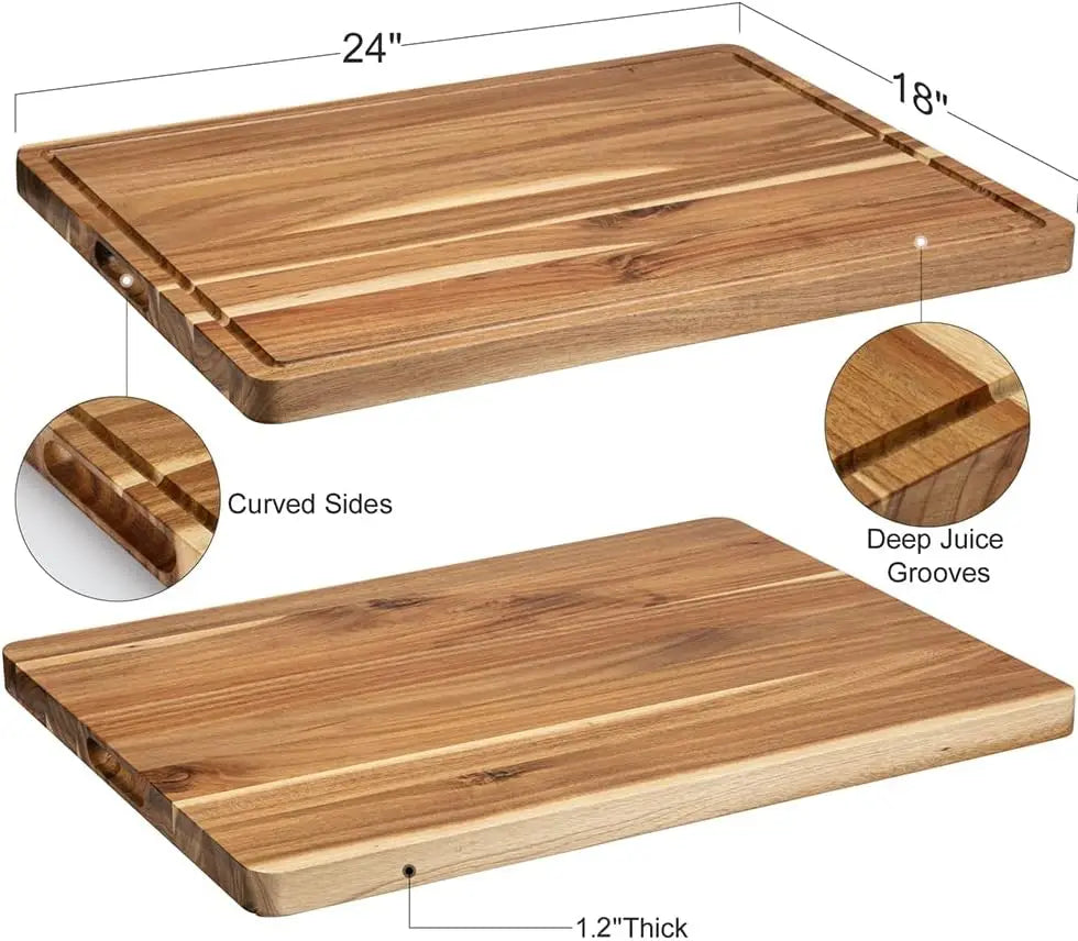 Wooden Cutting Boards for Kitchen 24" x 18"