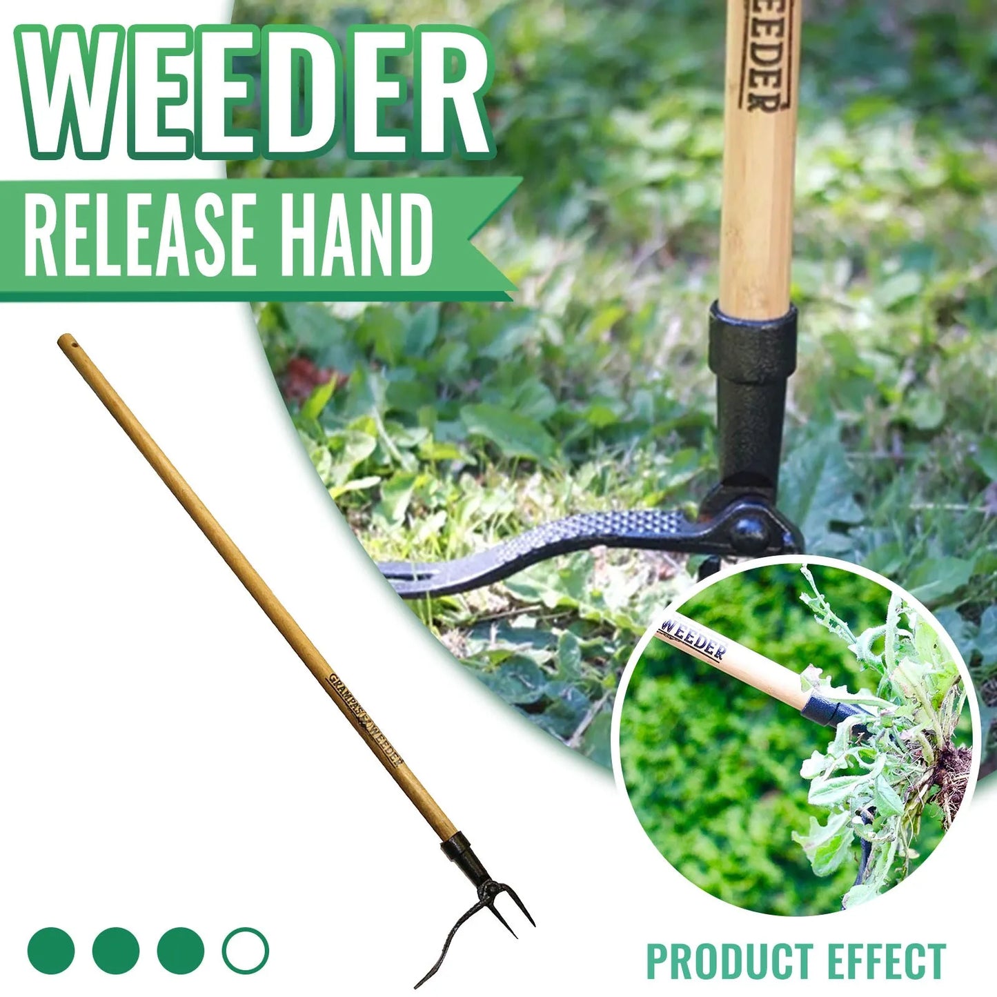 The Original Stand Up Weed Puller Tool with Long Handle, Gardening Tool