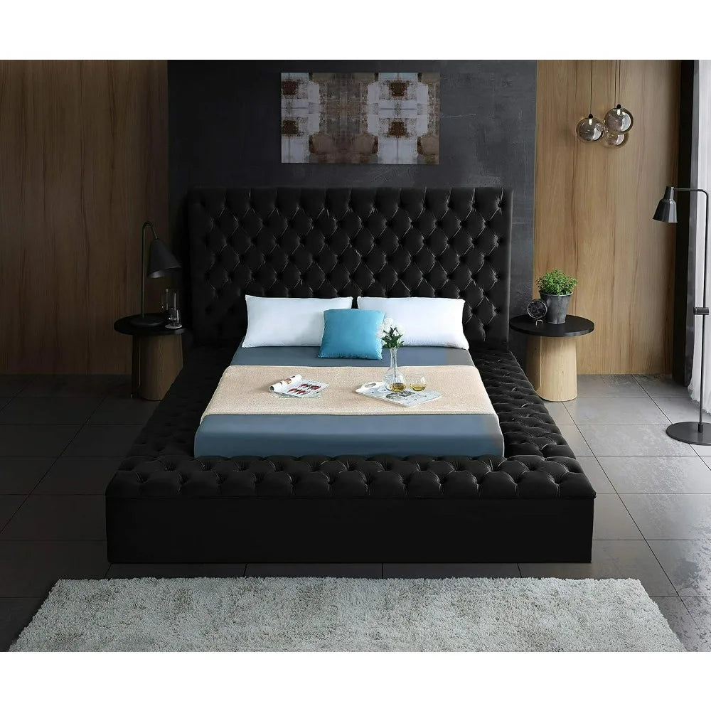 Black Bunk Beds Double Bed King Queen Twin Modern Furniture With Storage Space
