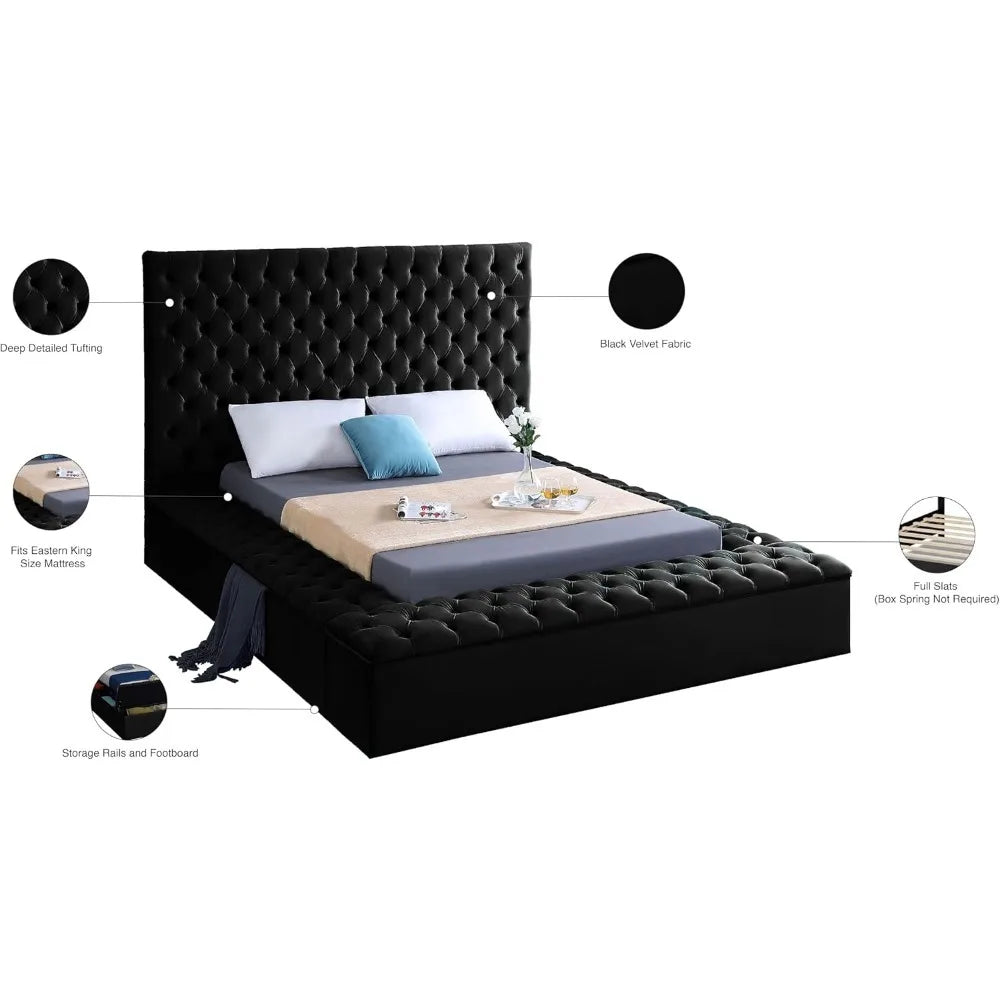 Black Bunk Beds Double Bed King Queen Twin Modern Furniture With Storage Space