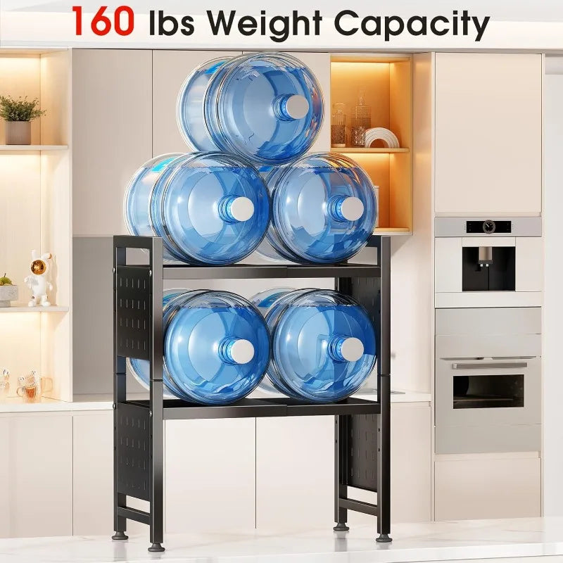 Adjustable Microwave Stand Heavy Duty 3-Tier Rack Shelf
