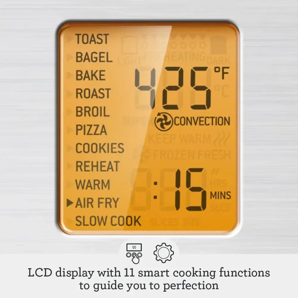 Smart Oven Air Fryer Convection Oven 11 Cooking Functions Super Convection Technology Element iQ Temperature Control Kitchen