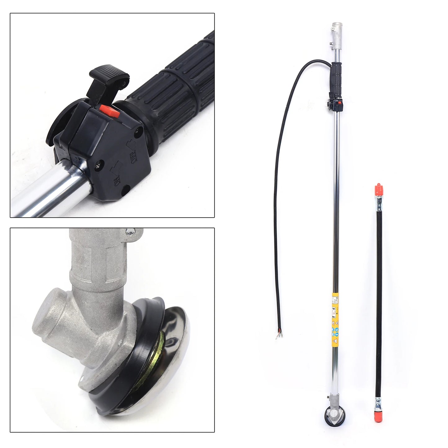 Yard Lawn Mower Tilling Tool 43CC 2 Stroke Backpack Tiller Cultivator Grass Trimmer with 1L Fuel Tank
