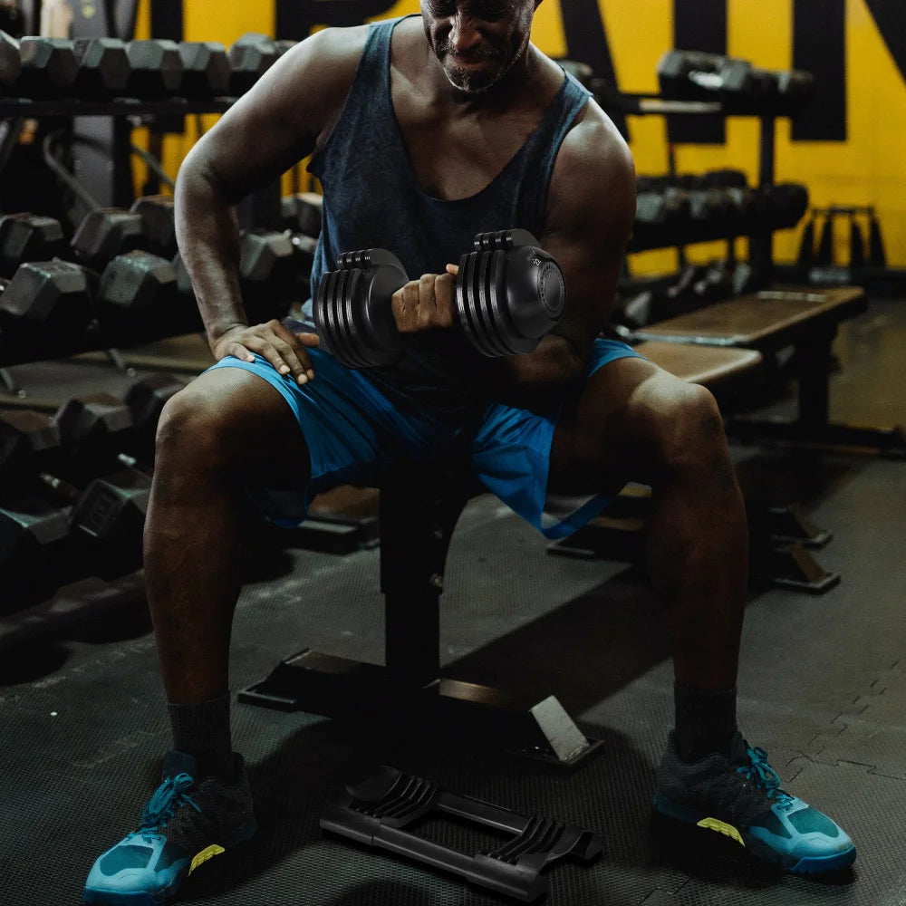 22LBS Adjustable Dumbbell Steel Plastic for Strength Training