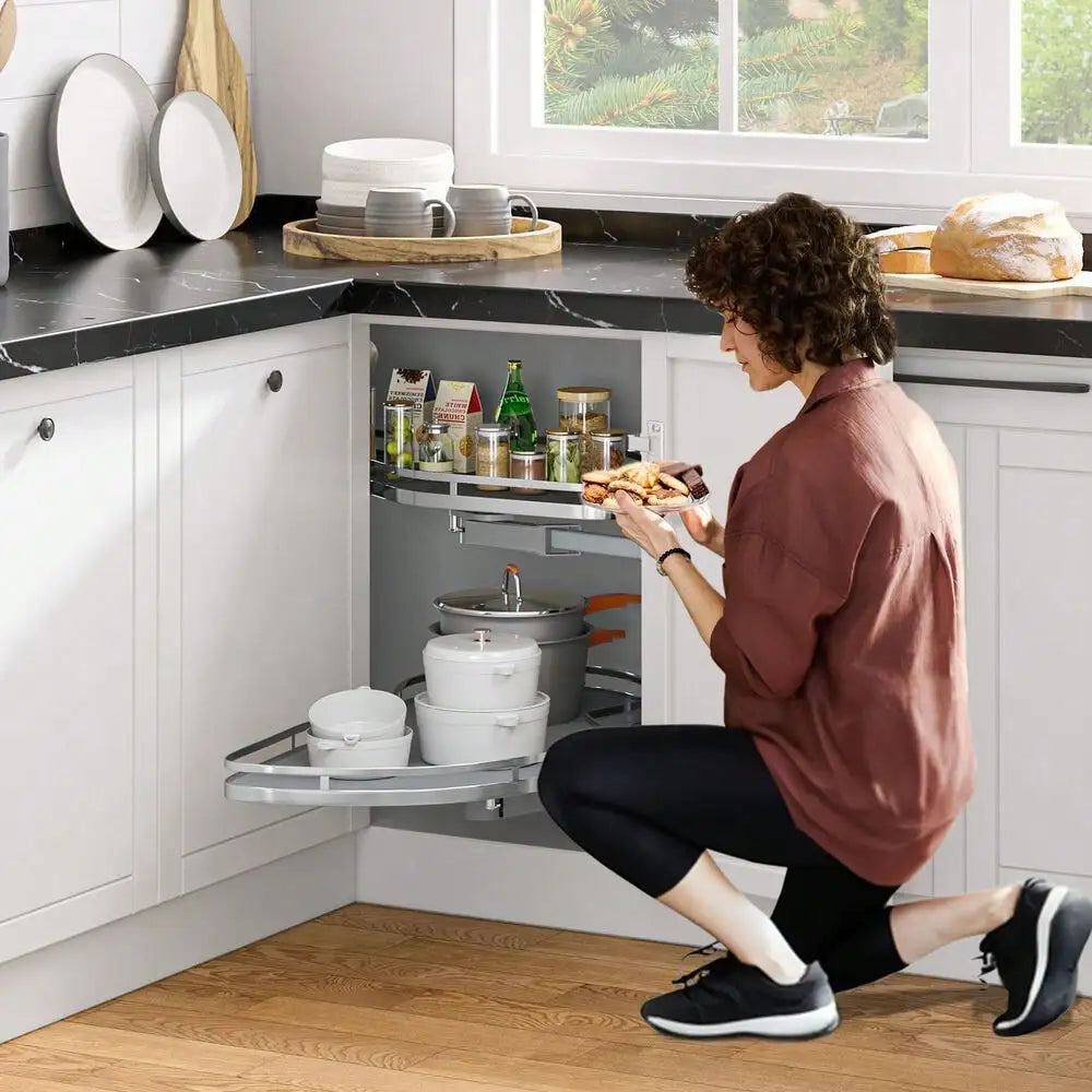Swing Right Blind Corner Kitchen Cabinet Organizer Left Handed