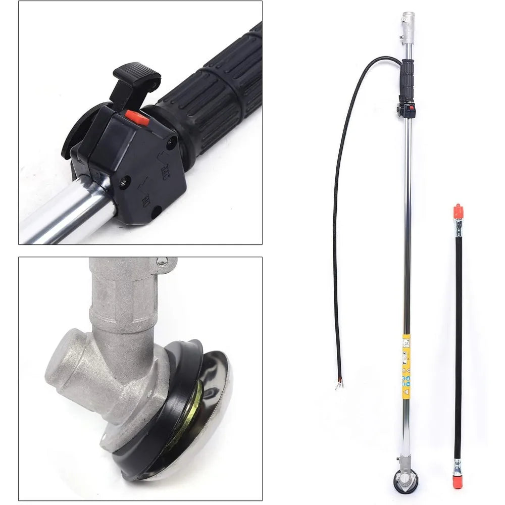 1.7HP 43CC Gas Backpack Brush Cutter Weed Wacker,2-Stroke Air-Cooled Grass Trimmer Lawn Mower,Gas Weeding Machine for Garden