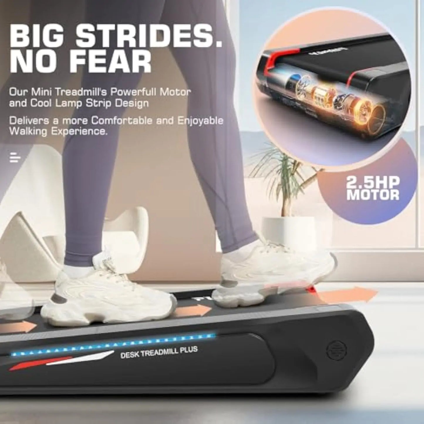 Smallest Walking Pad with Incline 2 in 1 Treadmill