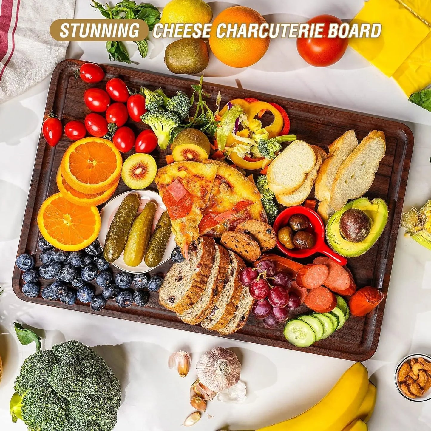 Large Walnut Wood Cutting Board